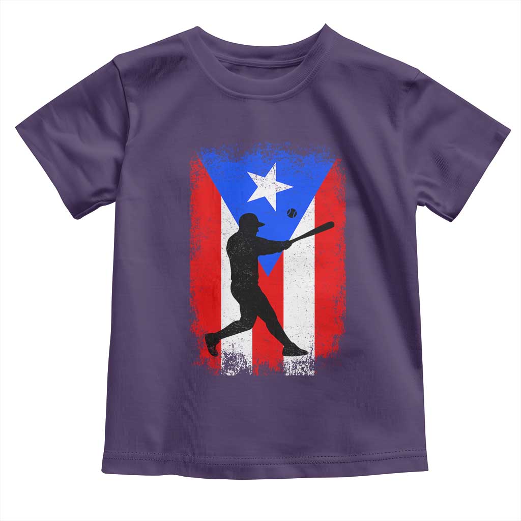 Puerto Rico Flag Baseball Toddler T Shirt Cool Distressed Jersey Gift Boricua Boys - Wonder Print Shop