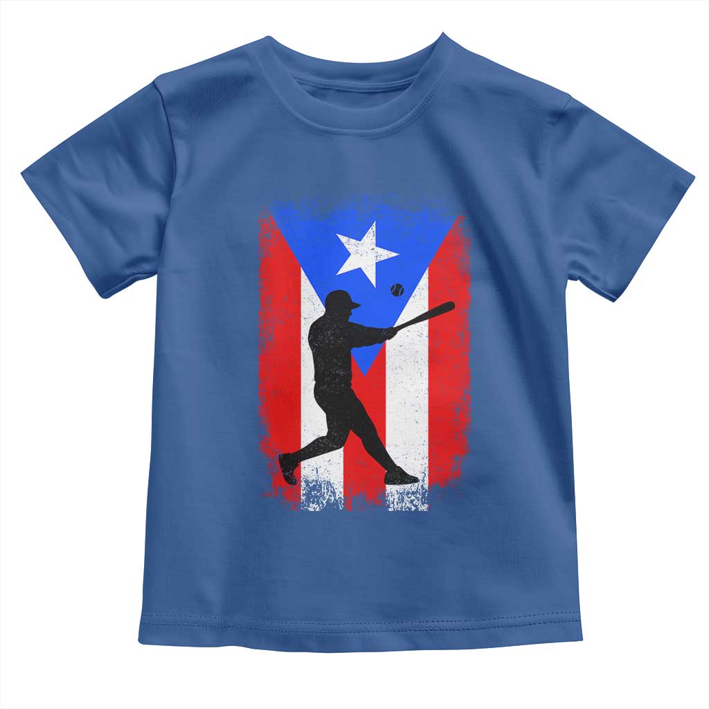 Puerto Rico Flag Baseball Toddler T Shirt Cool Distressed Jersey Gift Boricua Boys - Wonder Print Shop