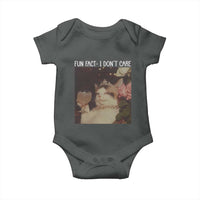 Cat Meme Baby Onesie Fun Fact I Dont Care Funny Saying Quote - Wonder Print Shop