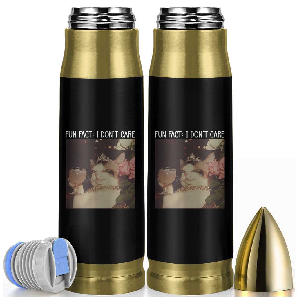 Cat Meme Bullet Tumbler Fun Fact I Dont Care Funny Saying Quote - Wonder Print Shop