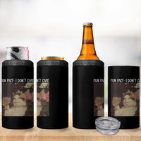 Cat Meme 4 in 1 Can Cooler Tumbler Fun Fact I Dont Care Funny Saying Quote - Wonder Print Shop
