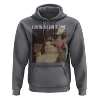Cat Meme Hoodie Fun Fact I Dont Care Funny Saying Quote - Wonder Print Shop