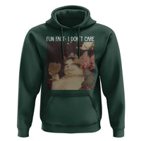 Cat Meme Hoodie Fun Fact I Dont Care Funny Saying Quote - Wonder Print Shop