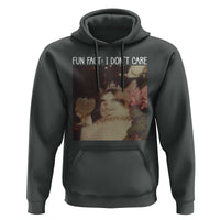 Cat Meme Hoodie Fun Fact I Dont Care Funny Saying Quote - Wonder Print Shop