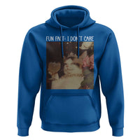 Cat Meme Hoodie Fun Fact I Dont Care Funny Saying Quote - Wonder Print Shop