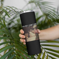 Cat Meme Skinny Tumbler Fun Fact I Dont Care Funny Saying Quote - Wonder Print Shop
