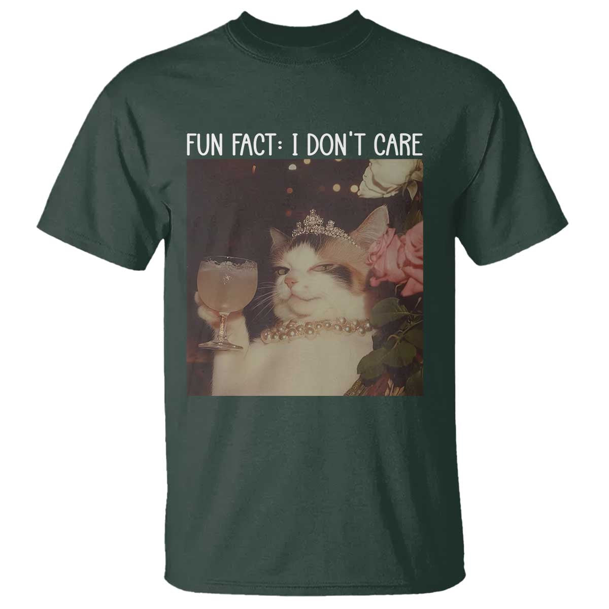 Cat Meme T Shirt Fun Fact I Dont Care Funny Saying Quote - Wonder Print Shop