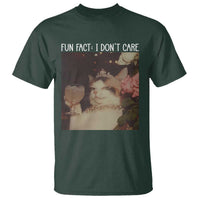 Cat Meme T Shirt Fun Fact I Dont Care Funny Saying Quote - Wonder Print Shop