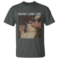 Cat Meme T Shirt Fun Fact I Dont Care Funny Saying Quote - Wonder Print Shop