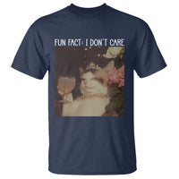 Cat Meme T Shirt Fun Fact I Dont Care Funny Saying Quote - Wonder Print Shop