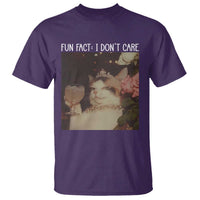Cat Meme T Shirt Fun Fact I Dont Care Funny Saying Quote - Wonder Print Shop
