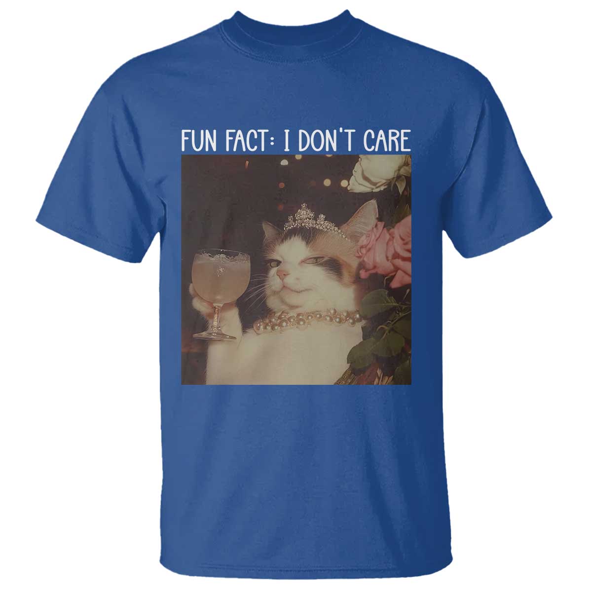Cat Meme T Shirt Fun Fact I Dont Care Funny Saying Quote - Wonder Print Shop