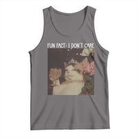 Cat Meme Tank Top Fun Fact I Dont Care Funny Saying Quote - Wonder Print Shop