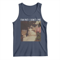 Cat Meme Tank Top Fun Fact I Dont Care Funny Saying Quote - Wonder Print Shop