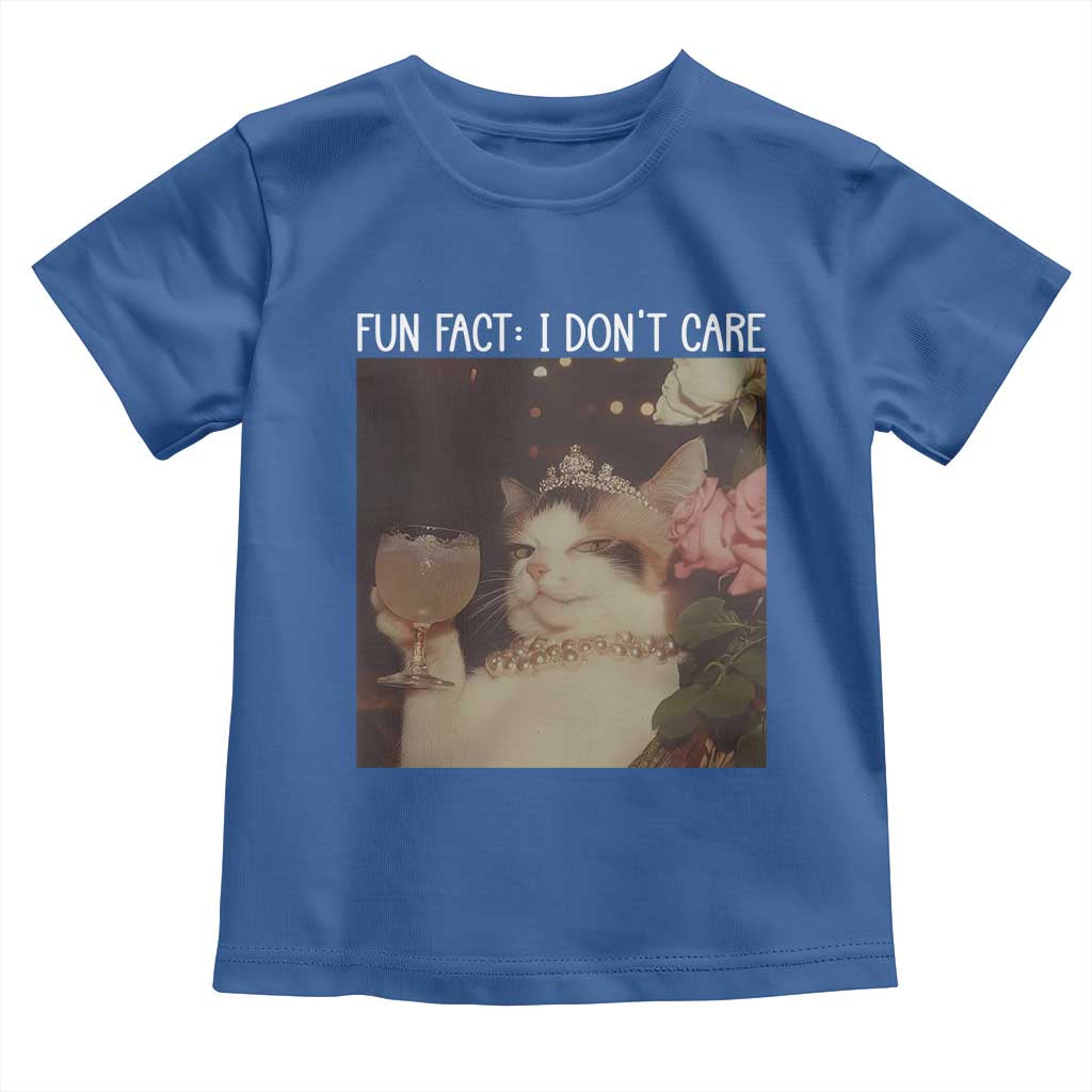 Cat Meme Toddler T Shirt Fun Fact I Dont Care Funny Saying Quote - Wonder Print Shop
