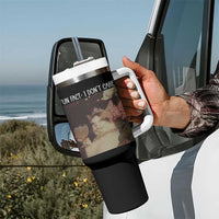 Cat Meme Tumbler With Handle Fun Fact I Dont Care Funny Saying Quote - Wonder Print Shop