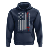 American Flag Rosary Catholic Cross Hoodie