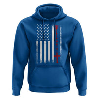 American Flag Rosary Catholic Cross Hoodie
