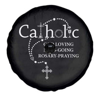 Catholic God Loving Mass Going Rosary Praying Faith Spare Tire Cover Jesus Eucharist Christianity