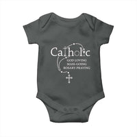 Catholic God Loving Mass Going Rosary Praying Faith Baby Onesie Jesus Eucharist Christianity