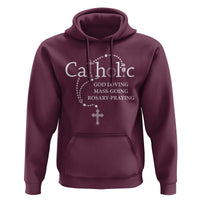 Catholic God Loving Mass Going Rosary Praying Faith Hoodie Jesus Eucharist Christianity