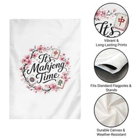 Mahjong Garden Flag Floral Mah Jongg