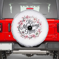 Mahjong Spare Tire Cover Floral Mah Jongg