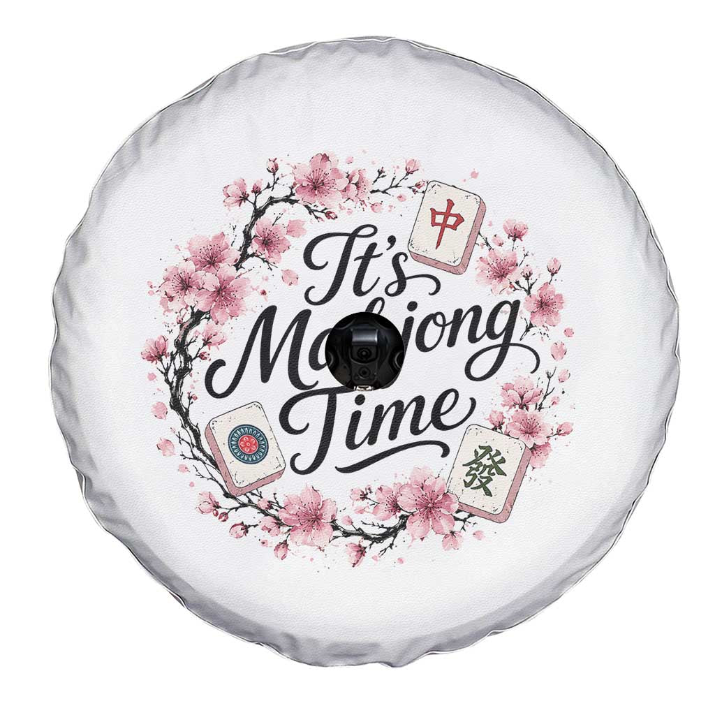 Mahjong Spare Tire Cover Floral Mah Jongg