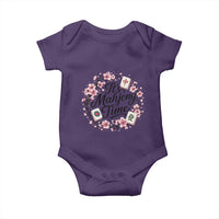 Mahjong Baby Onesie Floral Mah Jongg
