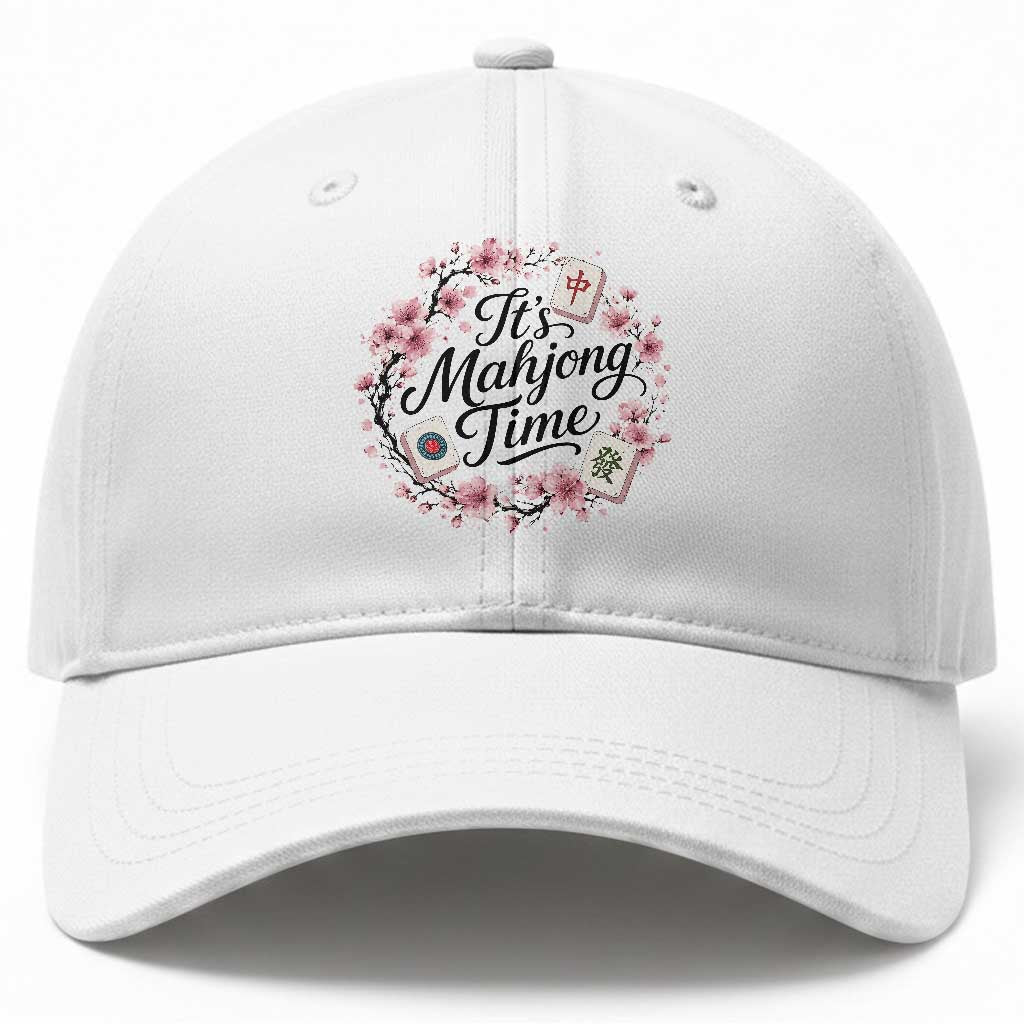 Mahjong Baseball Cap Floral Mah Jongg