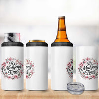 Mahjong 4 in 1 Can Cooler Tumbler Floral Mah Jongg