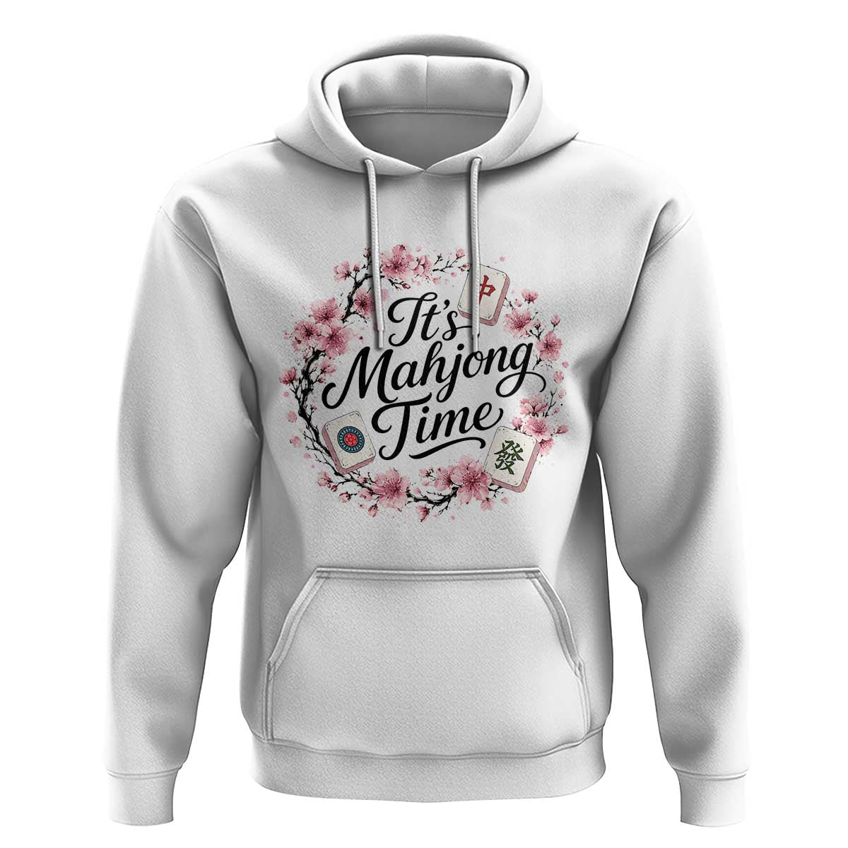 Mahjong Hoodie Floral Mah Jongg