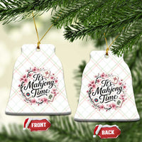 Mahjong Ceramic Ornament Floral Mah Jongg