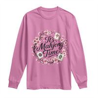 Mahjong Long Sleeve Shirt Floral Mah Jongg