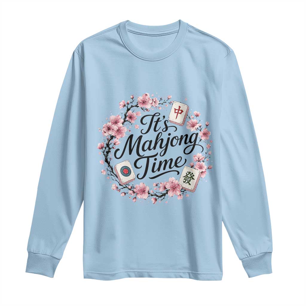 Mahjong Long Sleeve Shirt Floral Mah Jongg