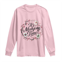 Mahjong Long Sleeve Shirt Floral Mah Jongg