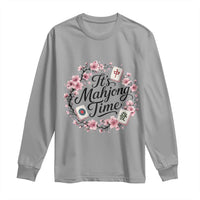 Mahjong Long Sleeve Shirt Floral Mah Jongg