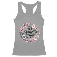 Mahjong Racerback Tank Top Floral Mah Jongg