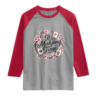 Mahjong Raglan Shirt Floral Mah Jongg