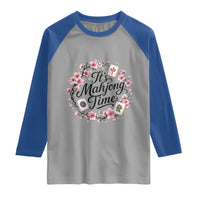 Mahjong Raglan Shirt Floral Mah Jongg