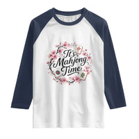 Mahjong Raglan Shirt Floral Mah Jongg