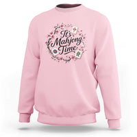 Mahjong Sweatshirt Floral Mah Jongg