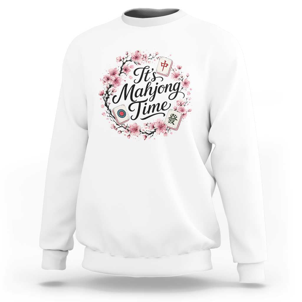 Mahjong Sweatshirt Floral Mah Jongg