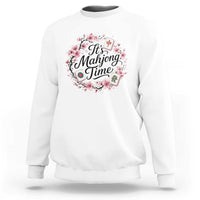 Mahjong Sweatshirt Floral Mah Jongg