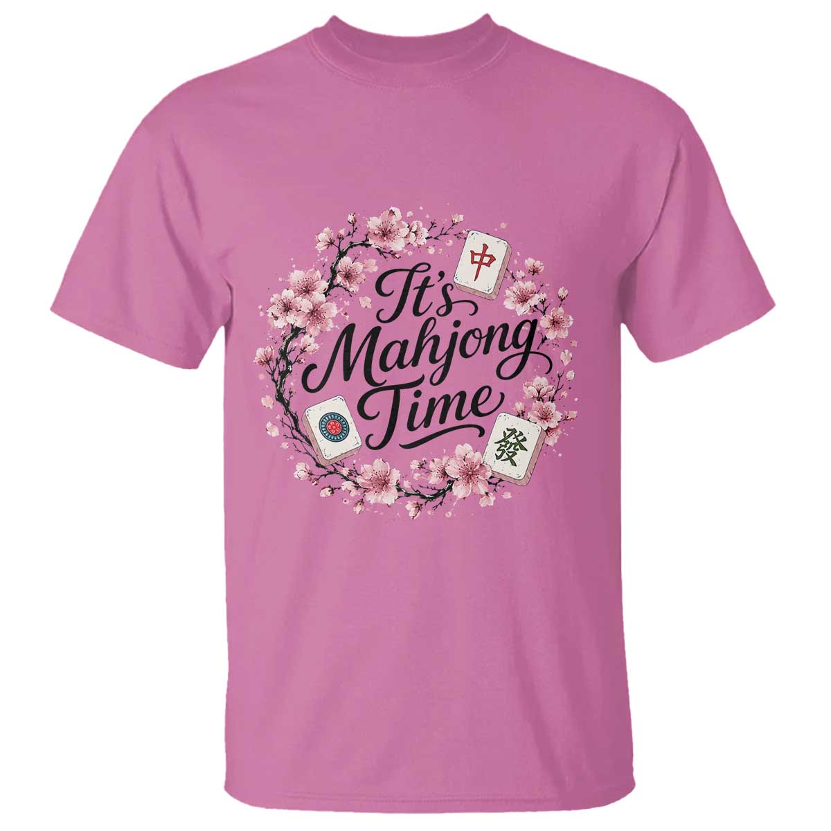 Mahjong T Shirt Floral Mah Jongg