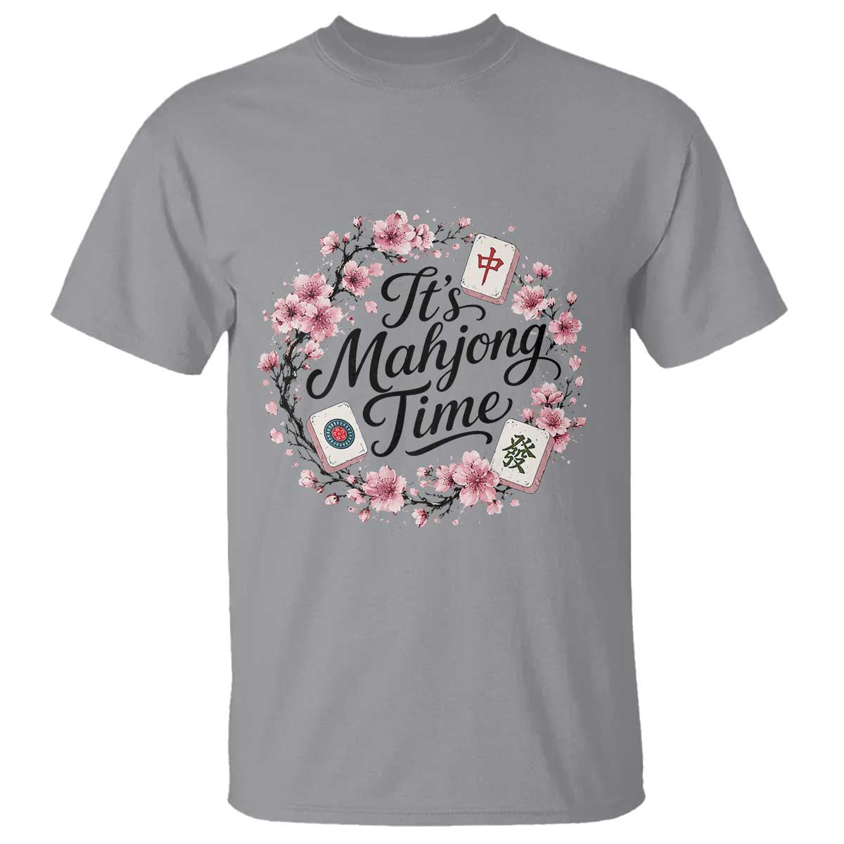 Mahjong T Shirt Floral Mah Jongg