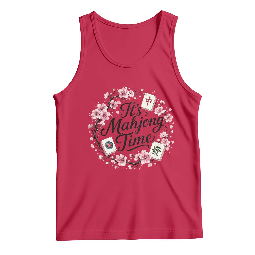 Mahjong Tank Top Floral Mah Jongg
