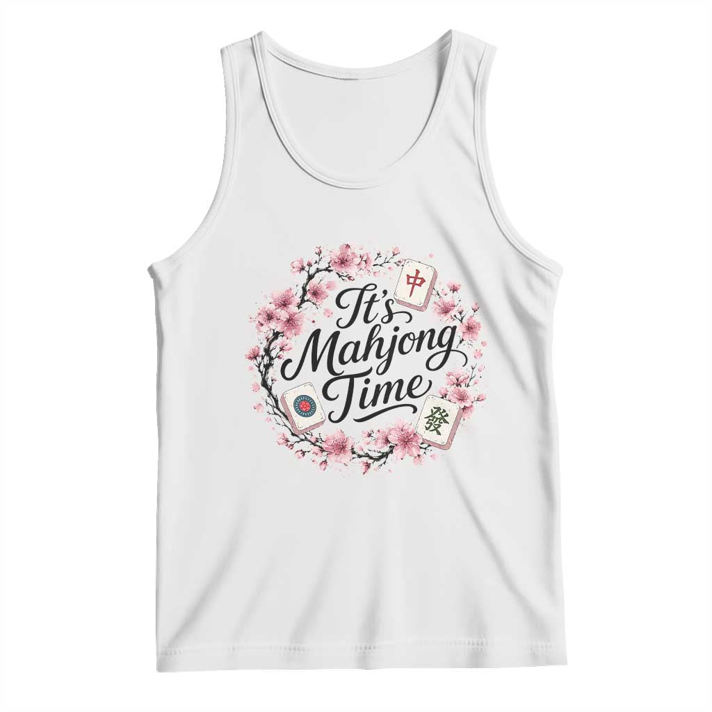 Mahjong Tank Top Floral Mah Jongg