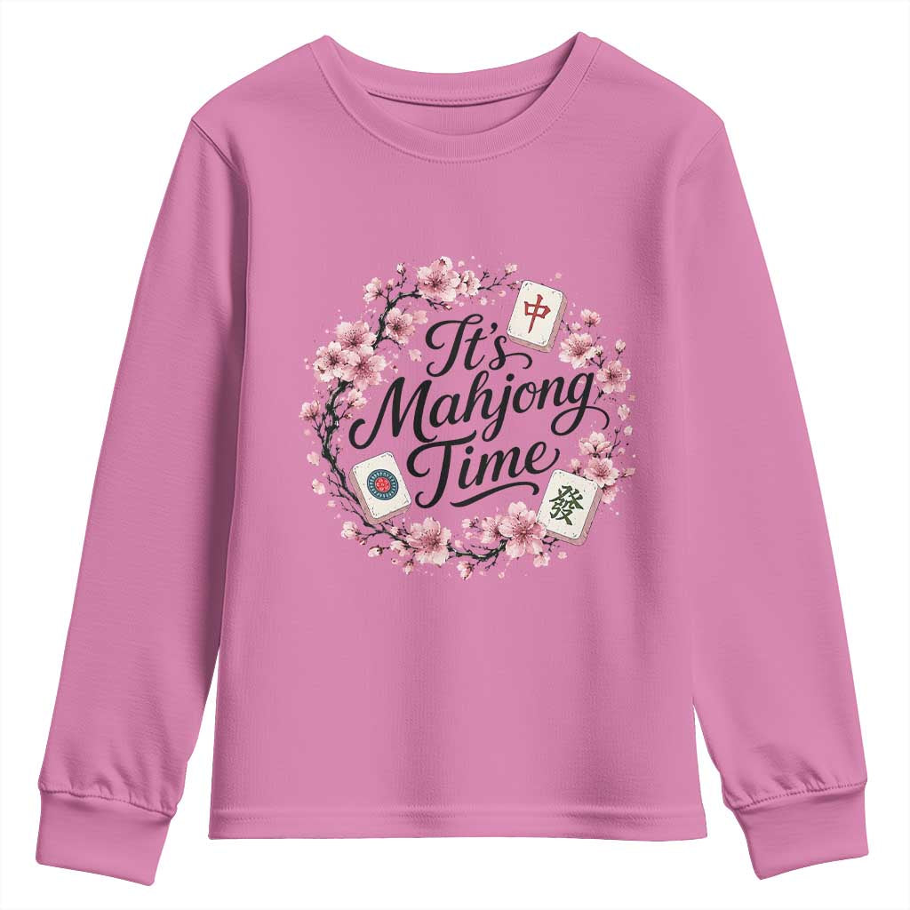 Mahjong Youth Sweatshirt Floral Mah Jongg