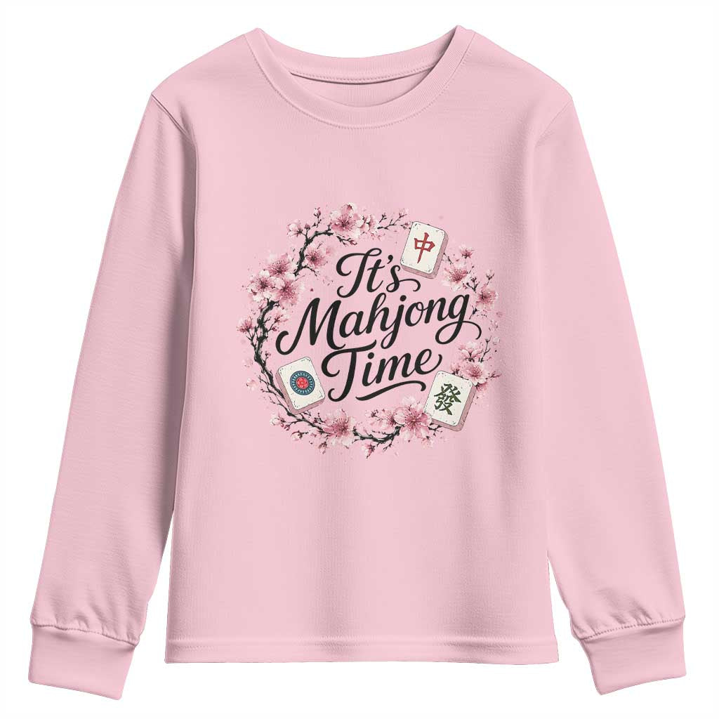 Mahjong Youth Sweatshirt Floral Mah Jongg